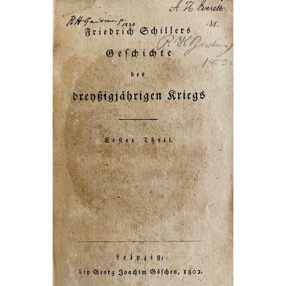 1802 Friedrich Schiller History Of 30 Year War 2nd Edition German Georgian HBS - Picture 3 of 6